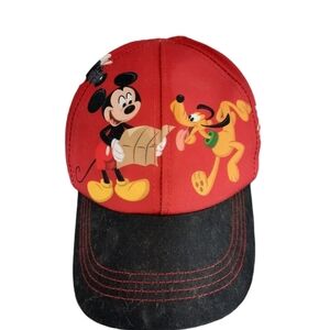 Disney Infant Baseball‎ Cap Hat Mickey Mouse and Friends Red and Black Unisex